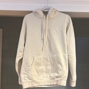 Casual Cream Hoodie for Men